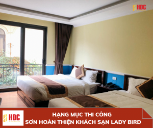 HẠNG MỤC THI CÔNG  SƠN HOÀN THIỆN KHÁCH SẠN LADY BIRD